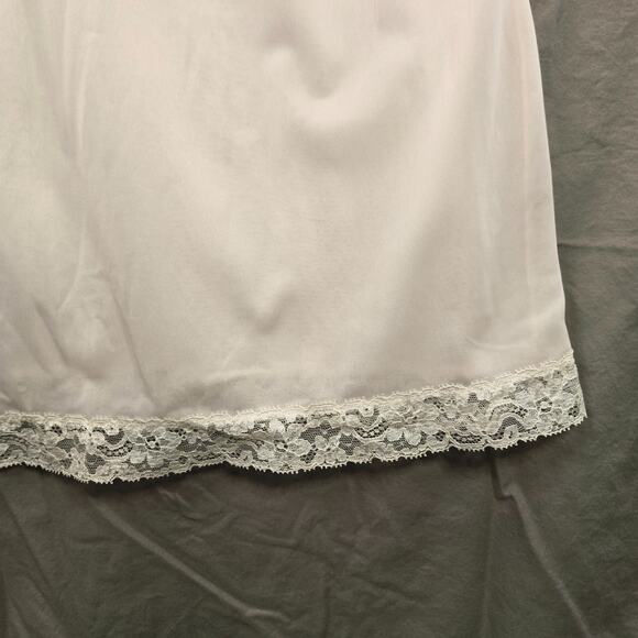 VTG Van Raalte Nightgown 32 S 50s White Chiffon Lace Babydoll Coquette Romantic - Picture 6 of 12
